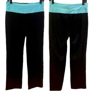 Ideology Black Blue Teal Yoga Pants
